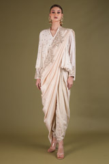 Foil Printed Top And Dhoti Set96 video